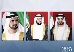 رئيس الدولة ونائبه ومحمد بن زايد يعزون خادم الحرمين الشريفين بوفاة الأميرة جهير بنت سعود