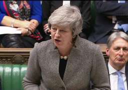 UK Prime Minister Theresa May Says Will Vote for Government Motion Against No-Deal Brexit