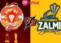 PSL-4 Eliminator-II: Islamabad United win the toss and decide to ball first against Peshawar Zalmi