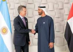 President of Argentina receives Abdullah bin Zayed