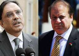 Asif Zardari felicitates Nawaz on his bail