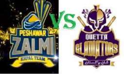 PSL-4: Peshawar Zalmi won the toss and opted to ball first against Quetta Gladiators