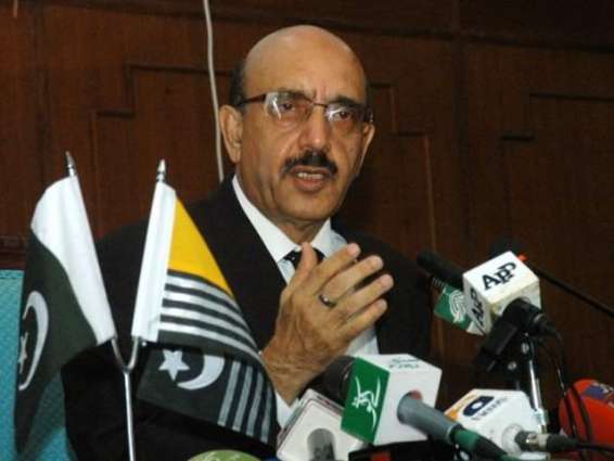 Azad Jammu and Kashmir President AJK reviews relief efforts for LOC affectees