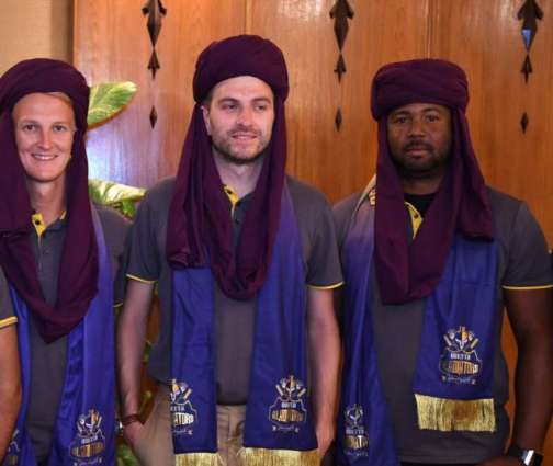 Foreign players of Quetta Gladiators get traditional welcome