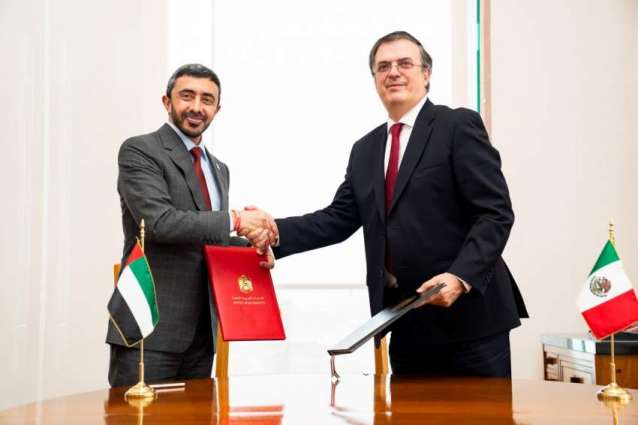 Abdullah bin Zayed, Mexican counterpart discuss boosting relations