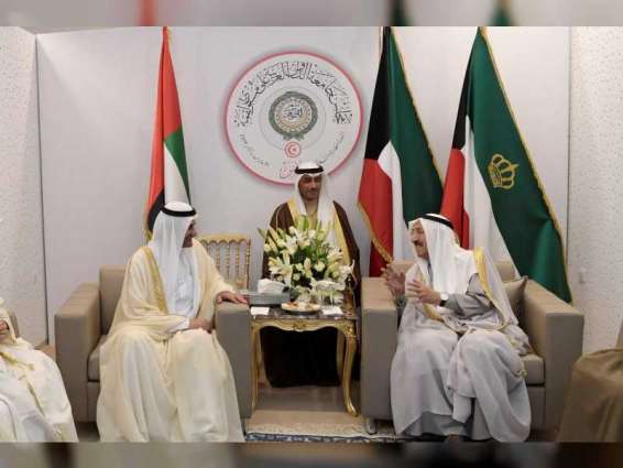 حاكم الفجيرة يلتقي أمير الكويت والأمين العام للأمم المتحدة على هامش القمة العربية بتونس