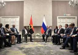 Russian President Vladimir Putin and Angolan President Joao Lourenco will hold a meeting