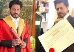Shah Rukh Khan felicitated with Honorary Doctorate of Philanthropy in London