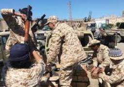 مقتل 11 عنصرا من قوة حماية طرابلس التابعة لحكومة الوفاق الليبية بمعارك ضد الجيش الوطني