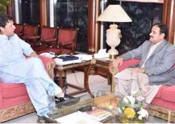 Prime Minister (PM) Imran Khan calls Chief Minister (CM) Usman Buzdar Punjab in Islamabad
