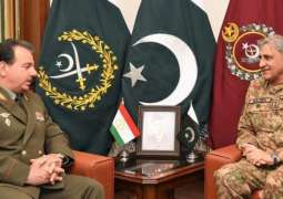 وزير الدفاع الطاجيكي يلتقي رئيس أركان الجيش الباكستاني