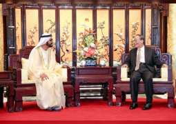 محمد بن راشد يبحث مع نائب الرئيس الصيني سبل رفع مستوى الشراكة بين البلدين