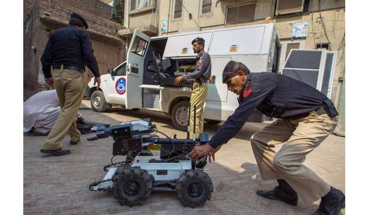 14 pounds heavy Indian made anti-tank mine recovered from construction material