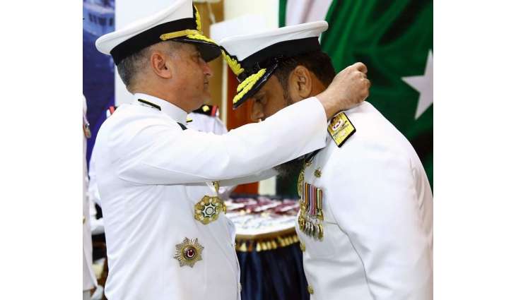 Naval Chief Conferred Military Awards Upon Pakistan Navy Personnel