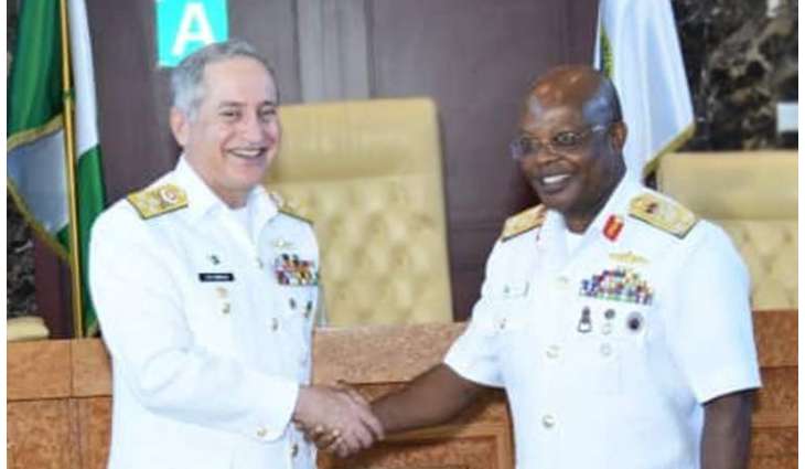 Chief Of The Naval Staff Admiral Zafar Mahmood Abbasi Meets Nigeria’S Chief Of Defence Staff, Naval Chief