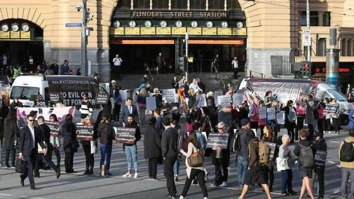 Australian Police Detain 39 Animal Rights Protesters for Disrupting Traffic in Melbourne