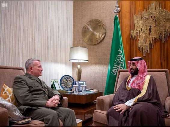 Saudi Crown Prince meets with Commander of US Central Command