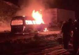 9 die, 8 injured after passengers van catches fire on GT road near Jhelum