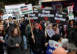 Thousands of People Taking Part in Pro-Palestine Rally in London - Organizer