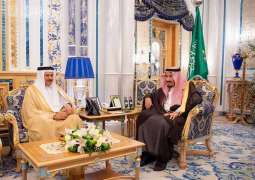 خادم الحرمين الشريفين يستقبل الأمين العام لمجلس التعاون لدول الخليج العربية