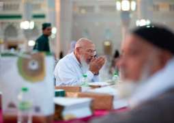 وكالة شؤون المسجد النبوي تنظم مائدة الإفطار الجماعي لذوي القدرات الخاصة