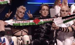 Madonna, Icelandic Band Hatari Display Palestinian Flags at Eurovision Final in Tel Aviv