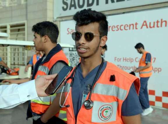 خدمات إسعافية وطبية يقدمها أكثر من 1300 متطوع ومتطوعة بهيئة الهلال الأحمر في المدينة المنورة لزوار المسجد النبوي
