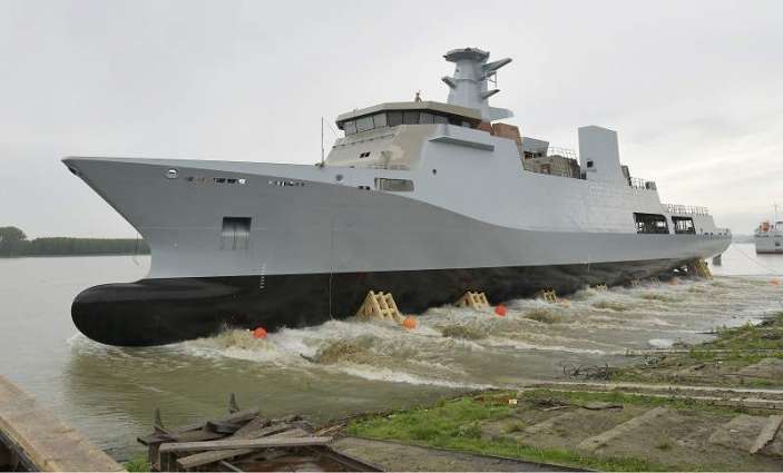 Launching Ceremony Of First Corvette Vessel Built For Pakistan Navy Held In Romania