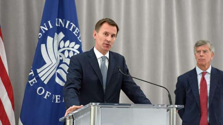 UK's Hunt Says Russian Intelligence Services Targeting Infrastructure of Many Countries