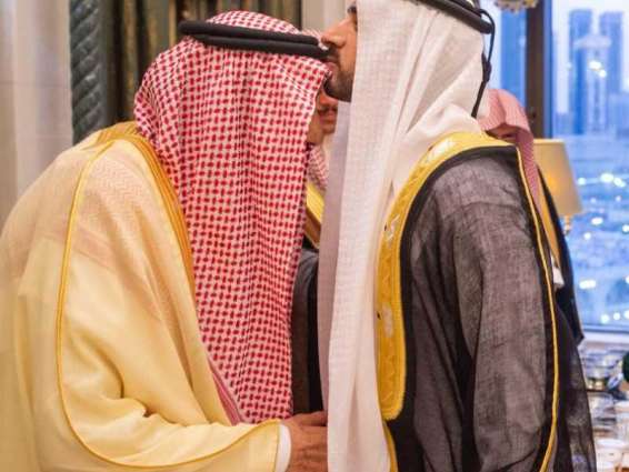 King Salman of Saudi Arabia receives Dubai Crown Prince
