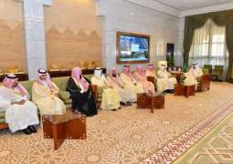 سمو أمير منطقة الرياض يستقبل المسؤولين المهنئين بالعيد الفطر المبارك