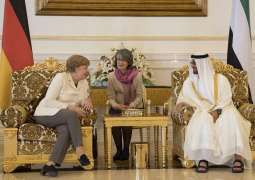 Mohamed bin Zayed, German Chancellor discuss bilateral relations