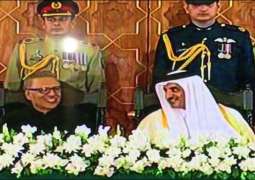 President Alvi confers Nishan-e-Pakistan to Qatar’s Emir