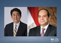 الرئيس المصري يجري مباحثات مع رئيس الوزراء الياباني