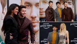 Priyanka , Sophie cheer for Nick,  Chasing Happiness premiere