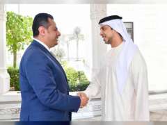 Mansour bin Zayed, Yemeni PM discuss progress on UAE humanitarian projects in Yemen