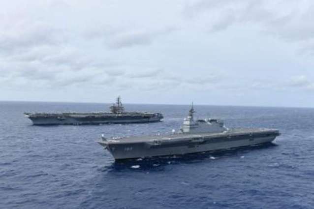 US Carrier, Japanese Warships Practice 'Tactical Maneuvering' in South China Sea - Navy