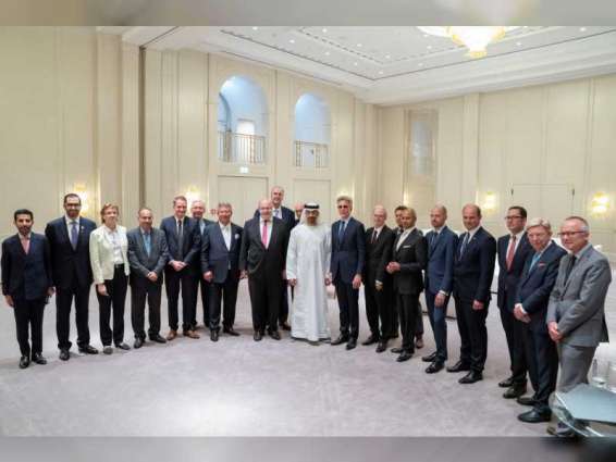 Mohamed bin Zayed receives business representatives in Germany