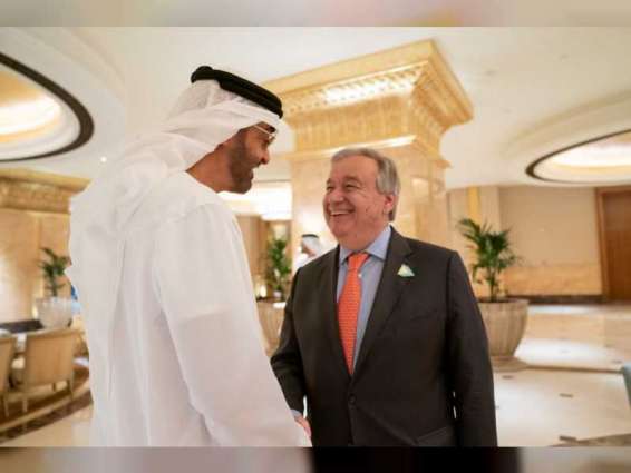 Mohamed bin Zayed receives UN Secretary-General