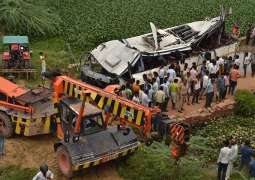 الھند :مقتل 29 شخصا في حادث حافلة النقل
