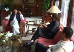 Former cricketer Shahid Afridi meets PM Imran