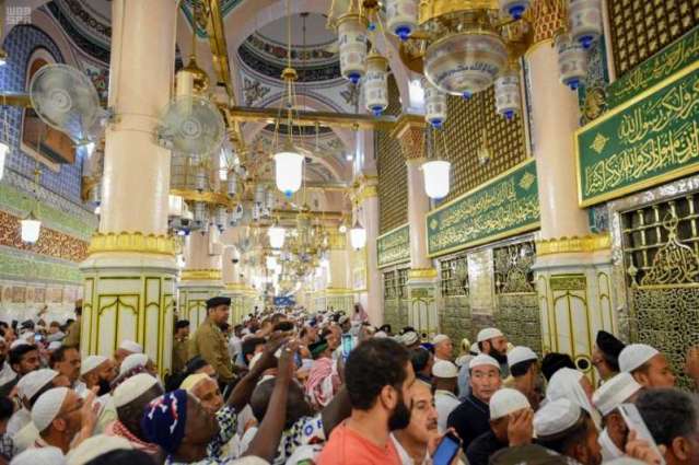 قوة أمن المسجد النبوي الشريف .. جهود مميزة لحفظ الأمن للحجاج وزوارالمسجد النبوي