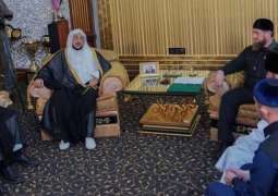 رئيس جمهورية الشيشان يستقبل وزير الشؤون الإسلامية