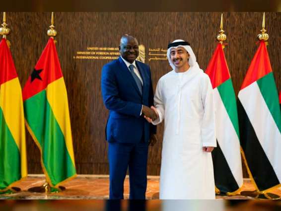 Abdullah bin Zayed receives Prime Minister of Guinea-Bissau