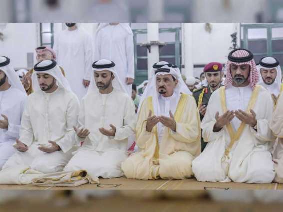 Ruler of Ajman performs Eid Al Adha prayer at Sheikh Rashid bin Humaid Mosque