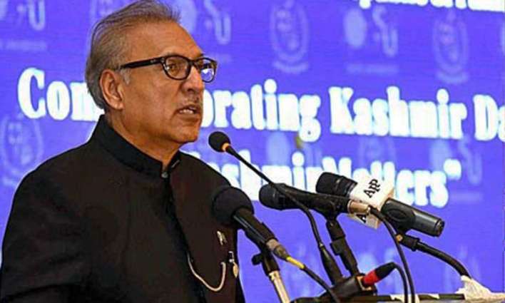 Kashmiris want freedom at all costs: President Dr Arif Alvi