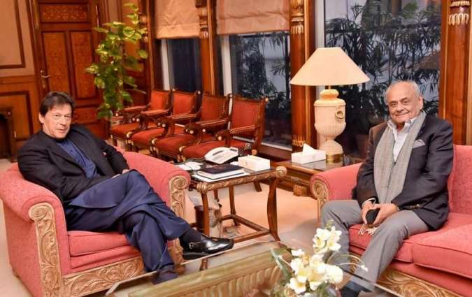 Interior minister calls on Prime Minister Imran Khan