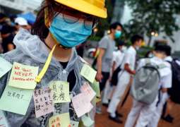 Hong Kong students boycott classes after weekend of violence