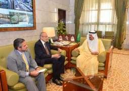 سمو أمير منطقة الرياض يستقبل القائم بأعمال سفارة المكسيك