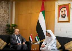 Hazza bin Zayed meets Iraqi Oil Minister